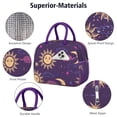 thumbnail image 4 of Lunch Bag Lunch Box for Women Reusable Insulated Lunch Bags,Water-Resistant Starry Night Sky Moon and Stars Zodiac Constellation Cooler Lunch Tote Bag, Large Capacity for Work Travel Picnic, 4 of 6