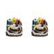 thumbnail image 1 of Advancent Resin Figurines Decorative Christmas Statues for Restaurant Bedroom Holiday Muñeco de nieve 2Conjunto, 1 of 6