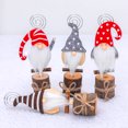 thumbnail image 5 of Cheers.US 4Pcs Place Card Holders Christmas Wood Gnome Table Number Stands Wood Name Photo Clip Holder for Xmas Party Decoration, 5 of 7