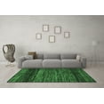 thumbnail image 3 of Ahgly Company Indoor Round Oriental Emerald Green Modern Area Rugs, 6' Round, 3 of 4