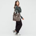 thumbnail image 2 of Bolso de mano KALIDI de pana, tamaño grande, bandolera, hombro, leopardo, para mujer, 2 of 7
