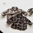 thumbnail image 6 of MXIEZI Kids Baby Boys Button down Shirt 1-7Y Toddler Long Sleeve Stripes Shirts Tees Tops Classic Casual Spring Fall Clothes, 6 of 7