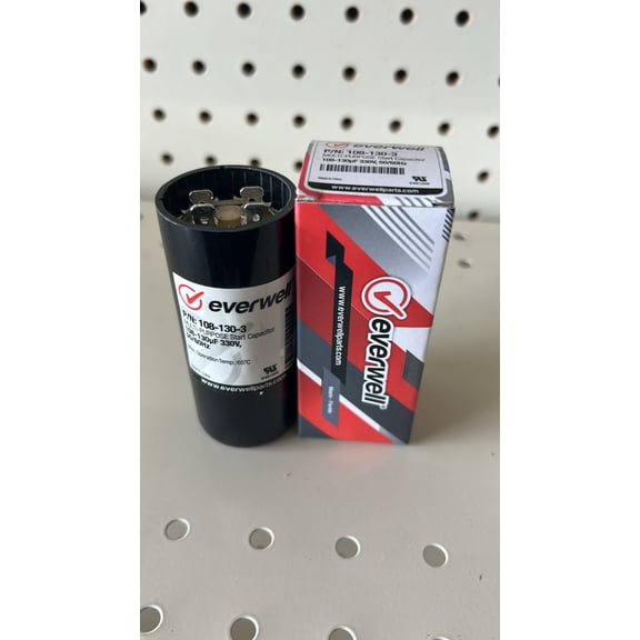 Everwell Multi-Purpose Start Capacitor 108-130µf x 330V for 50/60Hz Single-Phase AC Motors