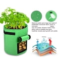 thumbnail image 3 of 7 Gallon Grow Bags, 6-Pack, Reusable Breathable Non-woven Planting Pots with Handles and Access Flap(Brown), 3 of 6