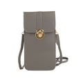 thumbnail image 2 of LAVA Leather Small Crossbody Bags for Women Touch Screen Cell Phone Purse Smartphone Wallet with Card Holder (Dark Gray), 2 of 9