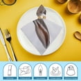 thumbnail image 6 of WYYP Rabbit Polyester Dinner Napkin for Dining Table Kitchen Party Housewarming Decor Cloth Napkin Reusable 2 PCS, 6 of 7