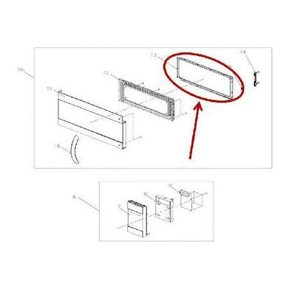 FRIGIDAIRE 5304509640 FRAME - GENUINE OEM PART
