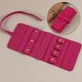 thumbnail image 1 of CUITING Small Travel Jewelry Organizer Roll Bag Mini Size & Light Weight Portable for Daily and Travel Use Perfect for Rings Necklaces Earrings and Bracelets Face & Storage Bags Extra&nbs, 1 of 8