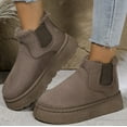 thumbnail image 6 of KAQ Women's Classic Seude Chelsea Snow Boots - Lightweight, Anti - Slip & Platform Design for Winter, 6 of 8