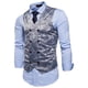 thumbnail image 4 of Chaqueta tipo blazer de doble botonadura con estampado informal para fiestas diarias a la moda para hombre Pompotops oipoqjl38219, 4 of 5