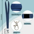 thumbnail image 2 of Durably Lanyards with ID Badges,3pcs Navy blue Name Badge Lanyard for Men or Women for Key , Badge Lanyard with Clip Swivel Hooks Badge Lanyards, name badge, 2 of 7