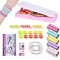 thumbnail image 5 of Teqhome Braided Bracelet Making Kit Toys Bracelet DIY Kit for Ages 6 7 8 9 10 11 12 Year Old Girls Friendship Gifts Girl Arts and Crafts String Maker Tool Pink, 5 of 12