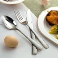 thumbnail image 3 of HOMEHUT 40-Pieces Flatware Set - Gold Cutlery Set Service for 8 People, 18/10 Premium Stainless Steel Silverware Cutlery, 24 Karat Gold-plated, 296M, 3 of 8