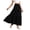 Black, variant on Turilly Summer Skirts for Women Boho High Waist Maxi Skirt Floral Print Tiered Ruffle Beach Holiday Long Skirt