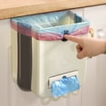 thumbnail image 5 of Foldable Wall-Mounted Kitchen Waste Bin with Built-In Bag Dispenser, Space-Saving Design for Food Waste Sorting & Bathroom Use, 5 of 5