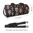 thumbnail image 2 of ZICANCN Death Skeleton Warrior Travel Duffle Bag, Sports Tote Gym Bag Weekenders Bags for Women Men, 2 of 8