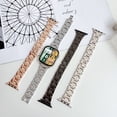 thumbnail image 6 of Band Compatible with Apple Watch Band 49mm 45mm 44mm 42mm Premium Stainless Steel Metal Replacement Strap Compatible with Apple Watch Ultra 2 Ultra Series 9 8 7 6 5 4 3 2 1 SE,Rosegold, 6 of 6