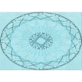 thumbnail image 1 of Ahgly Company Indoor Rectangle Patterned Electric Blue Area Rugs, 7' x 10', 1 of 6