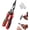 Red, variant on Multifunctional Digital Electrician's Pliers, 25-in-1 Wire Stripper Cutter Crimper with Voltage Tester, Heavy Duty Professional Electrical Tool for Cable Cutting, Terminal Repair, DIY Projects
