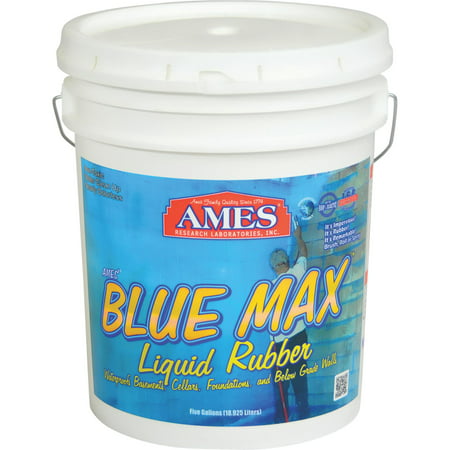Ames Blue Max Liquid Rubber for Basements and Foundations 5 (Best Way To Seal Cracks In Basement Floor)