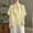 Yellow, variant on BUIGTTKLOP Cotton Linen Button down Shirts for Women Short Sleeve Shirts Collared Summer Beach Tops
