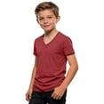 thumbnail image 2 of Boys Tops Casual Short Sleeve Collared Shirt for Everyday Play Soft Blend Tee Top for Spring Summer, 2 of 5