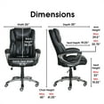 thumbnail image 3 of Serta Chaise de Direction Pivotante de Bureau at Home Works, Noire, 3 of 10