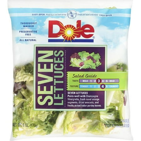 Dole All Natural Seven Lettuces Salad, 6 Oz.
