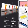 thumbnail image 4 of OYKSHDF Wall Mounted LED Menu Light Box, 3D Slim Snap Frame Light Box Billboard, Restaurant Coffee Beverage Shop Display Board Sign, With Telescopic, 4 of 7