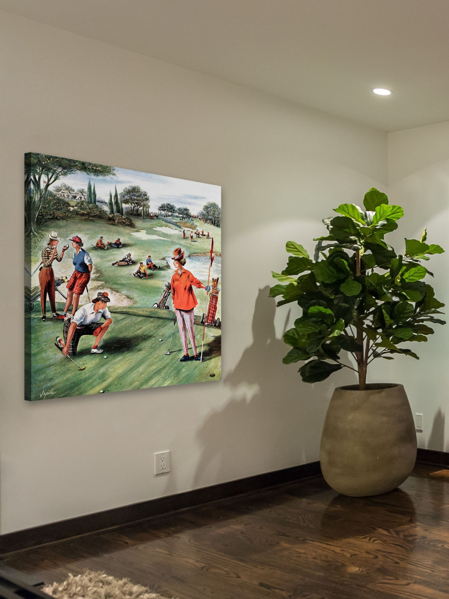 Marmont Hill No Playing Through by Constantin Alajalov Painting Print on Canvas