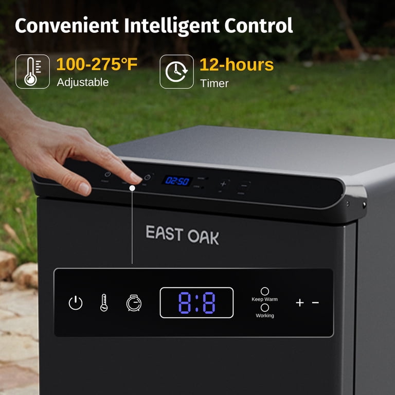 East Oak 30" Digital Electric Smoker with Meat Probe photo 3