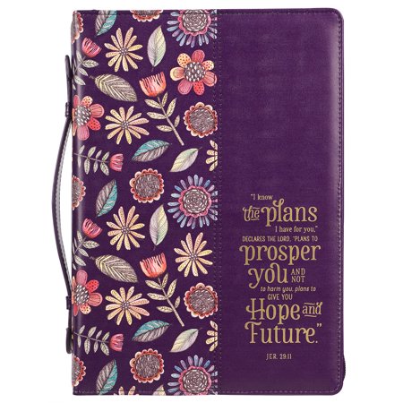 UPC: 1220000136236 | Bible Cover Purple Floral I Know the Plans Jer. 29:11
