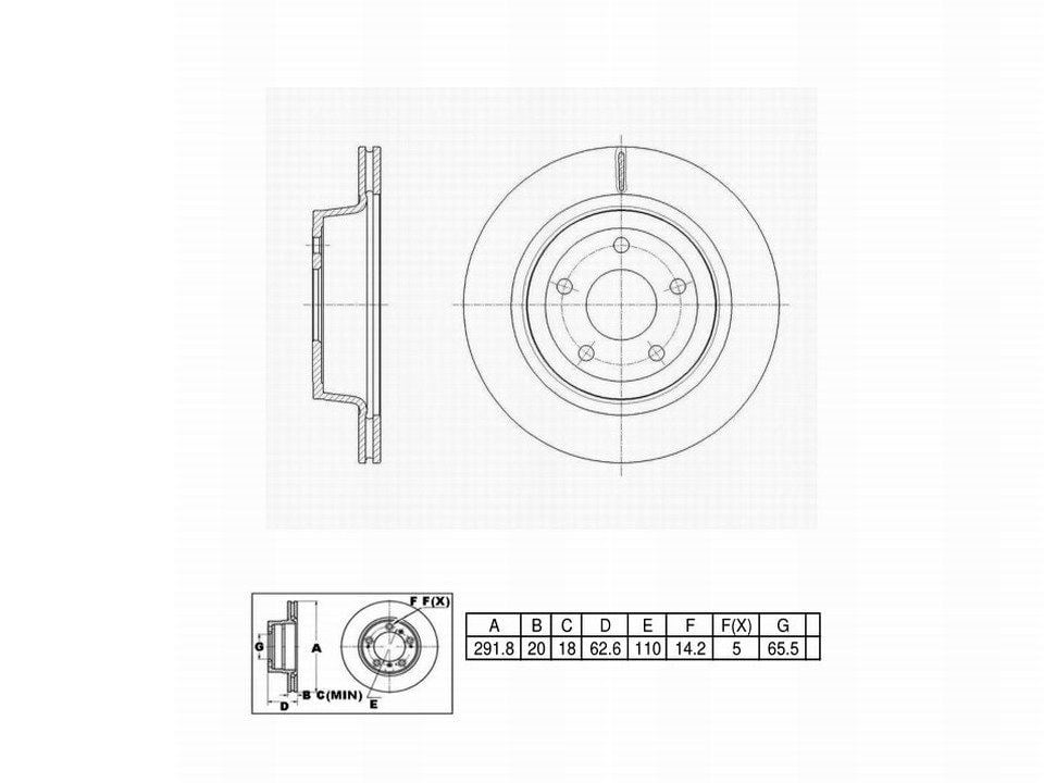 Winstop Brake Rotor, Rear WS247609, Chevrolet Cobalt 2010-2008