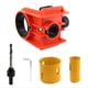 thumbnail image 1 of Kit de Instalación de Cerradura de Puerta, Plantilla para Cerradura de Puerta de Metal o Madera, Kit de de para una Fácil Instalación de la Cerradura (Naranja), 1 of 5