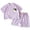 Purple, variant on Leey-World Baby Boys Girls Pajama Set Summer Pajamas Short Sleeve Lops Elastic Waist Shorts Pj Sleepwear 6 9 12 18 24 Months short Sleeve Sleepwear with Pockets(110,Khaki)
