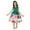 Green, variant on Odeerbi Girls Dress Baby Girls Clothes Christmas Long Skirt Santa Claus Print Princess Bowknot Performance Dress Skirt Christmas Dress Watermelon Red