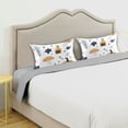 thumbnail image 3 of Yayeee Pillowcase Standard Size Set of 2 Satin Wrinkle Resistant Pillow Case, White Halloween Pattern, 3 of 7