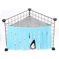thumbnail image 3 of fastboy Animal Hamac avec Pompon Rideau Triangle Animal Hamac de Coin pour Hamster Furet Chinchilla Hérisson Lapin Nain, 3 of 9