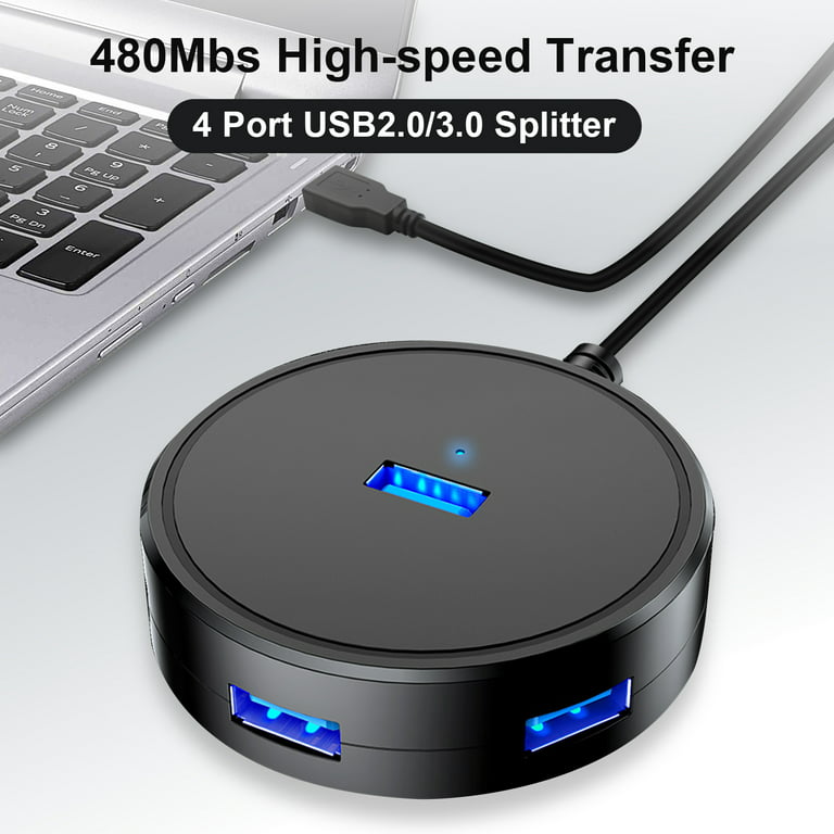 Salut-Speed ​​4 Port USB 3.0 Extension Splitter multi HUB pour ordinateur  portable PC Adapter