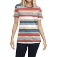 thumbnail image 2 of NAMTYQX Tshirts Shirts for Women Stretch Women's Tops Crewneck Cute Short Sleeve Baggy Tops for Women Trendy Hot Pink Size M, 2 of 5