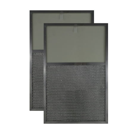 

2-Pack Air Filter Factory 11 x 17 x 1/2 Range Hood Aluminum Lens Grease Filters