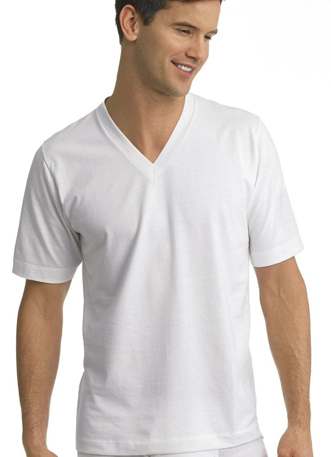 White Jockey Modern Classic V Neck T Shirt 2 Pack