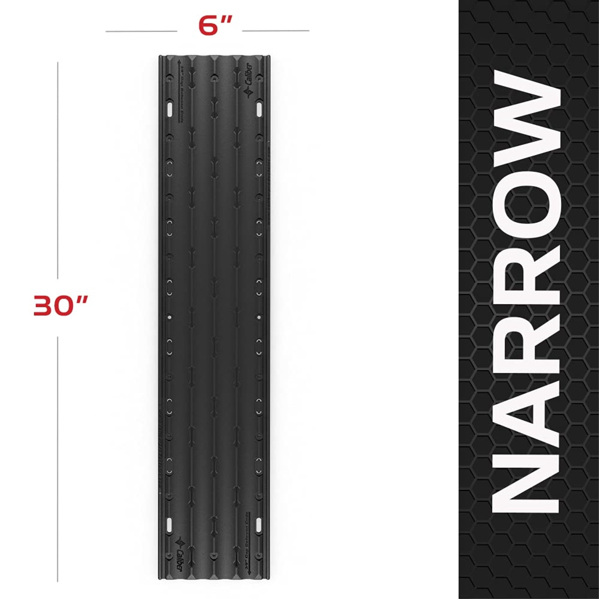 Caliber Lowpro Glides Narrow Extension Set - 4 Pieces, 6" X 30", For Snowmobile Trailer Loading
