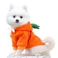 thumbnail image 5 of iOPQO Pet Sweater Pet Clothes Casual Pets Dog Clothes Warm Coat Jacket Clothing For Dogs Orange L, 5 of 7