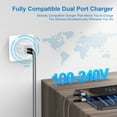 thumbnail image 4 of Charger Block,2 Pack 2.1A Dual Port USB C Charger Block Fast Charging with 4pcs Type C Cable 6FT,Type C Charging Block USB Brick Cube Wall Charger Adapter Phone Chargers Compatible for Android,White, 4 of 7