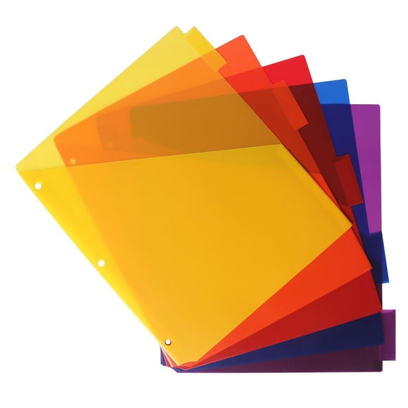 5-Tab Dividers With Pockets