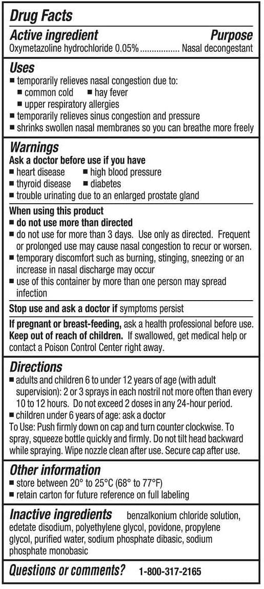 MSD Consumer Care Afrin Nasal Spray, 1 oz