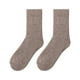 thumbnail image 1 of sweethay 1 par de calcetines de mujer de tubo medio Otoño Invierno cálido transpirable suave trabajo de oficina Casual nieve térmica Medias Caqui, 1 of 6