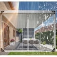 thumbnail image 1 of Bâche Transparente pour Enceinte de Patio, Rideaux en PVC Imperméables pour Pavillons avec Double Fermeture Éclair, Bâches Transparentes d'Extérieur, Rideaux à Fermeture Éclair pour Porte, 1 of 7