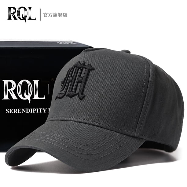 RQL Large Head Baseball Cap for Men High Profile Sports Golf Hat For Women Female Trucker Hat Fashion Design Brand Embroidery60-65cm Gao Jinjia LED